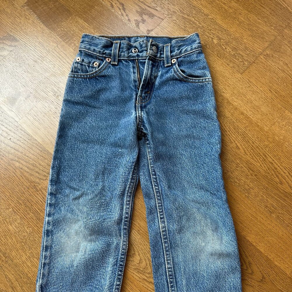 Kids Vintage Levi's 550 Relax fit denim size 6 slim
